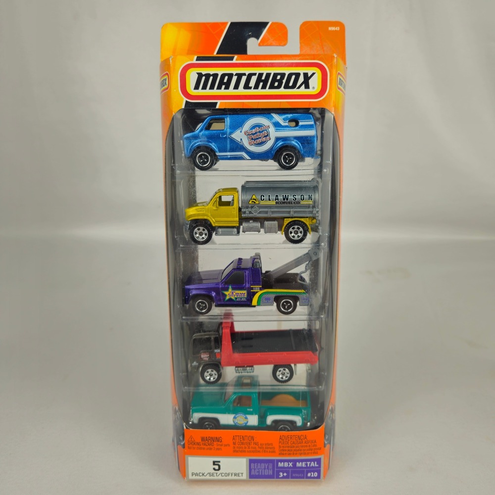 Matchbox MBX Metal 5 Pack Service Utility Vehicles N9643 NIB (K238)